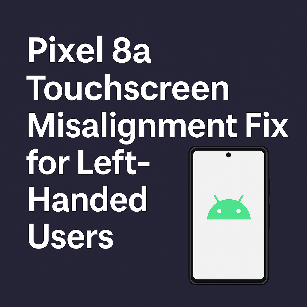 Pixel 8a Touchscreen Misalignment Fix for Left-Handed Users